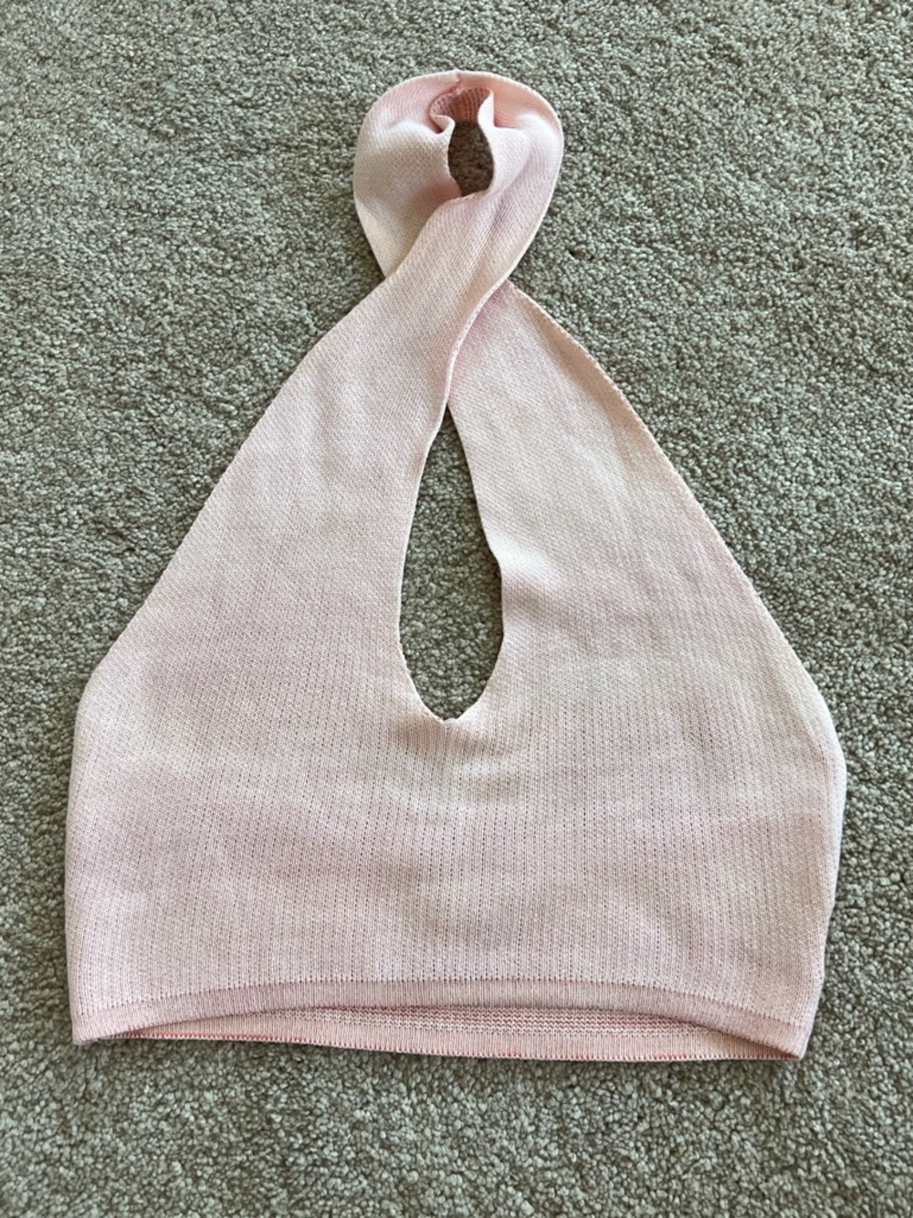 Beginning boutique halter crop top pink backless size 6